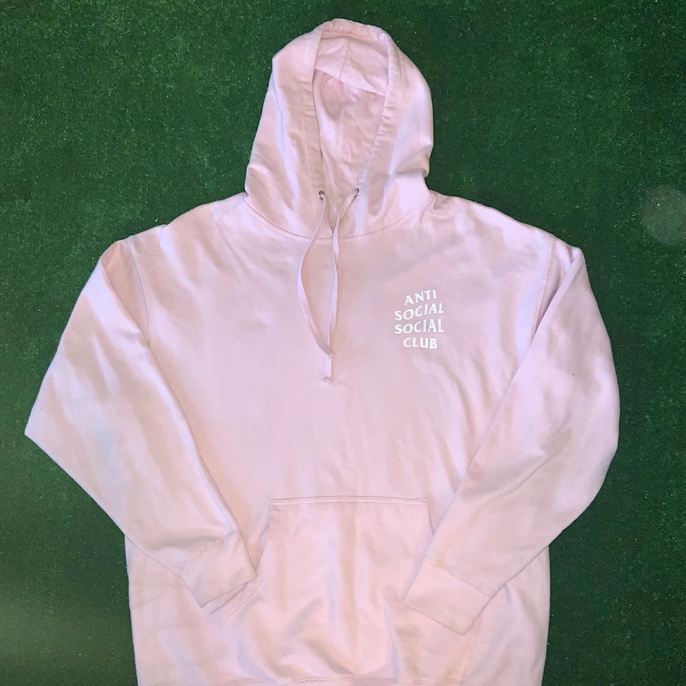 Anti Social Social Club Light Pink Pullover Hoodie